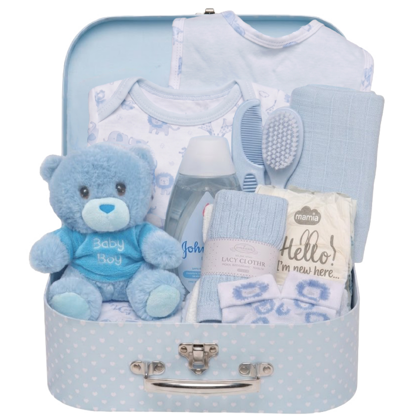 Baby Essentials Gift Set in a Classic Keepsake Case