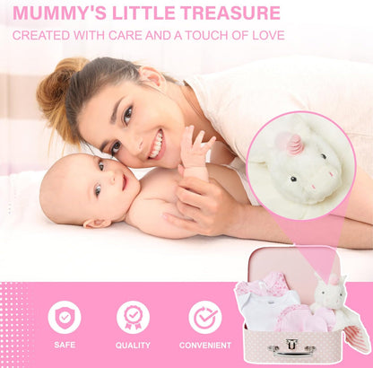 Baby Gift Set - Baby Hamper Newborn Essentials Medium Pink Case