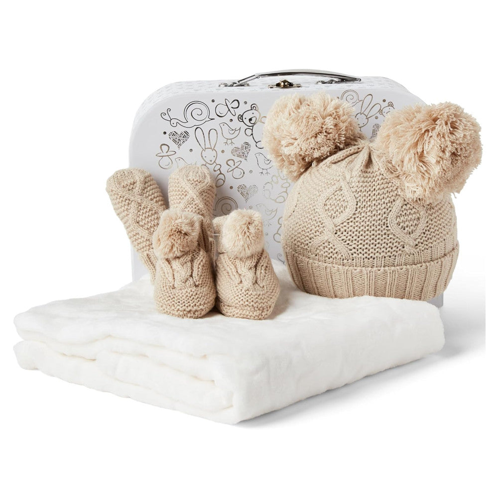 Unisex Baby Gift Set - Winter case beige