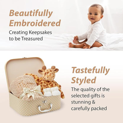 Personalised Baby Gift Set - White Stars Giraffe