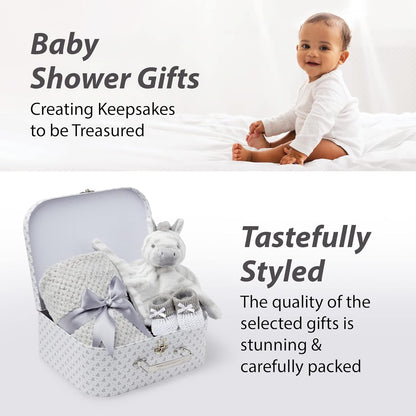 Unisex Baby Gift Set - White Stars Zebra