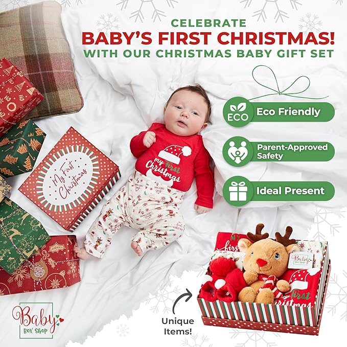 My First Christmas Unisex Baby Hamper Gift Set