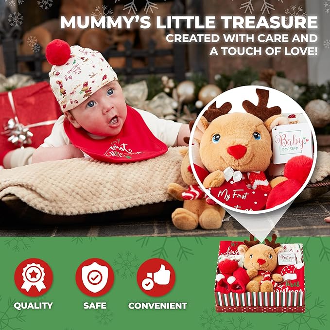 My First Christmas Unisex Baby Hamper Gift Set