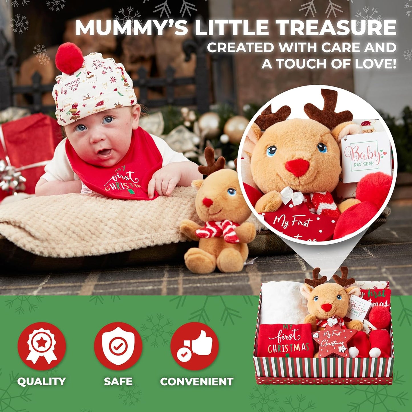 My First Christmas Unisex Baby Hamper Gift Set Premium