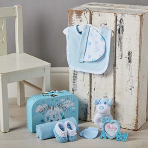 Baby Gift Set – Baby Hamper Newborn Essentials in Small Blue Case