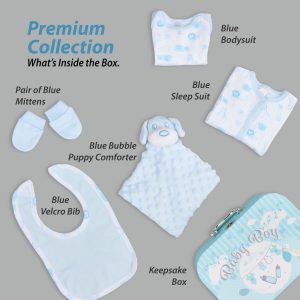 Baby Gift Set – Baby Hamper Newborn Essentials Medium Blue Case