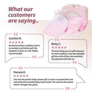 Baby Gift Set – Baby Hamper Newborn Essentials Medium Pink Case