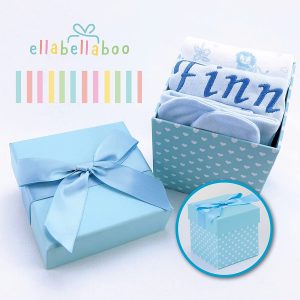 Baby Gifts – Personalised Gift Set in Blue Gift Box