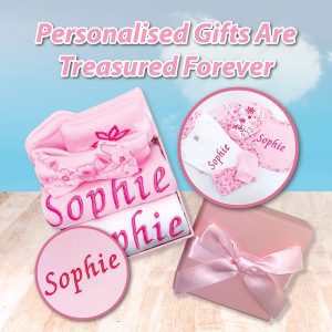 Baby Gifts – Personalised Gifts in Pink Gift Box