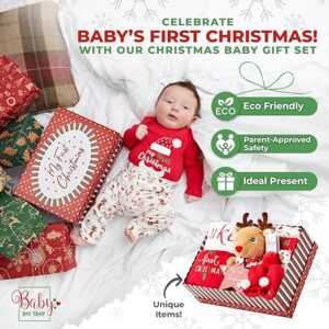My First Christmas Unisex Personalised Baby Hamper Gift Set
