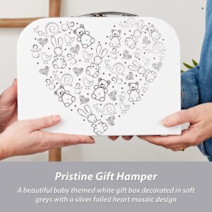 Unisex Baby Gift Set – Personalised White Stars Premature
